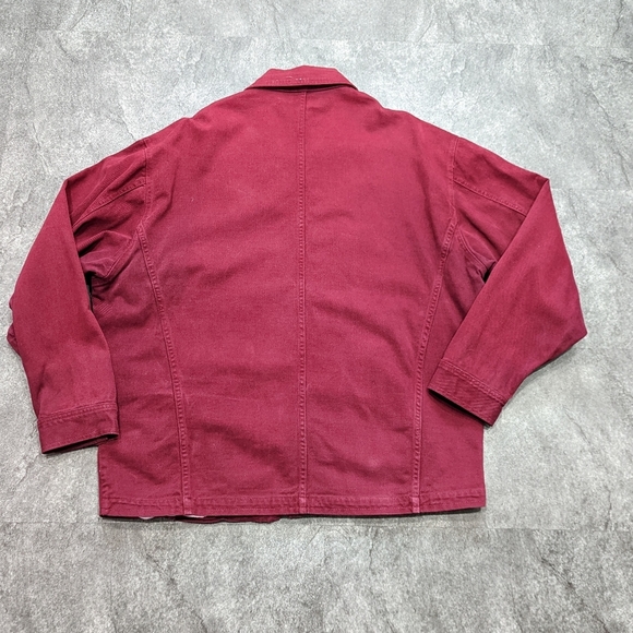 Cross Colours Crafted in South Central L.A Burgundy cotton oversize denim XL - Picture 3 of 12